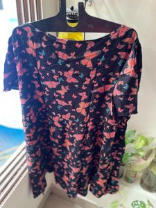 Plus Size butter Fly Dress