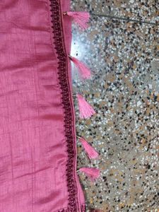 Elegant Pink Saree with Blouse