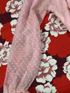 Pink Polka Dot Top