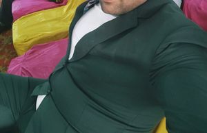 Bottle Green Coat Pant New