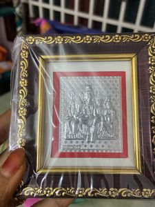 999 Silver Framed Religious  God Sivan Family