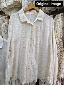 LUXURY CUTWORK COTTON SHIRT