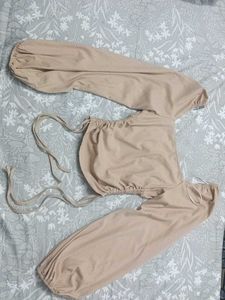 Hello Molly Beige Top