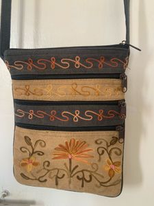 Kashmiri Aari Embroidered Sling Bag