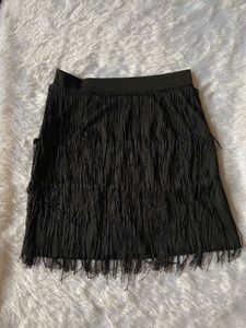 Shein Fringe Detail Mini Skirt