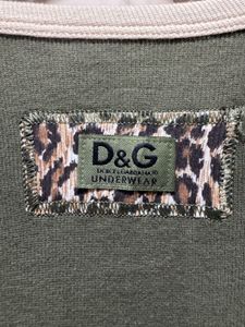 Dolce &amp; Gabbana Olive Green Long Sleeve Underwear