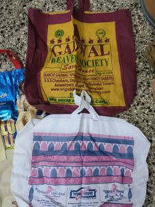 Assorted Reusable Large Shopping Bags