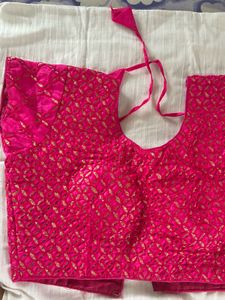 Pink Blouse with Golden details