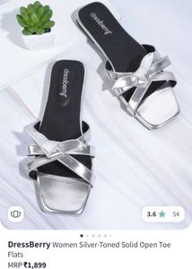 DressBerry Silver Sandals