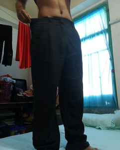 Gray Casual Pants