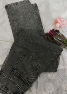 Stylish Grey Denim Jeans