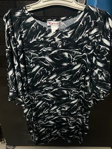 🤍🖤Stylish Black &amp; White Top Style Dress🖤🤍