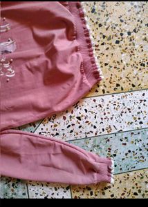 Cute Pink Long Sleeve Korean Top