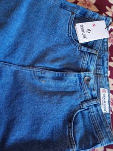 Women Flared High&#39; Rise Blue Jeans