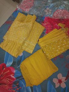 Pastel Yellow Naira Cut Suit(weared Pics)