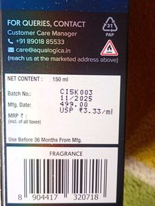 Aqualogica Body Mist Duo