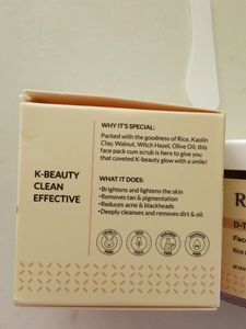 K Beauty Ricekraft Face Pack × Scrub 100g