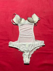 Women Lace Mesh Bodysuit Lingerie