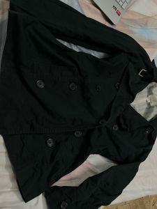 black trench coat