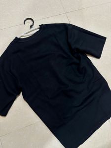 H&amp;M Black Oversized T-Shirt