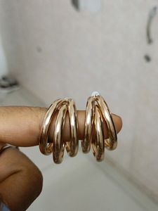 Rose Gold Hoops Earring