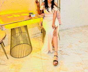side slit gown