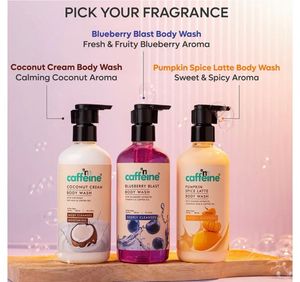 Caffeine Body Wash 3 flavour