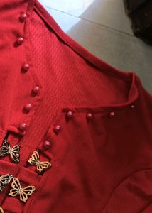 red short Jacket Can carry with black Top Inside