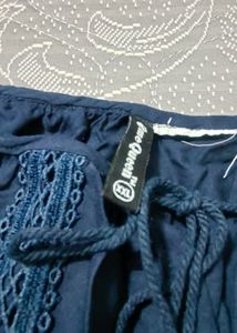Navy Blue Casual Top