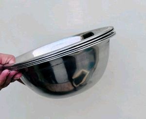 Combo Of 4 Steel Big Bowl (Katora)