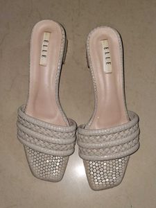 ELLE Braided block heel