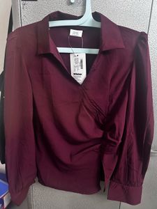 Wine Color Stylish Top