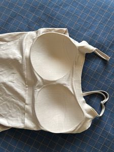 Ribbed Cami Top with built in bra