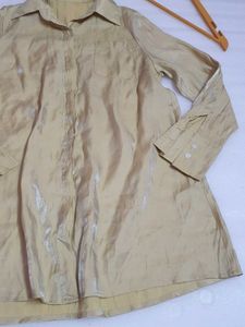 Shimmer Cotton Blend Shirt