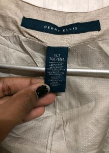 Perry Ellis Khaki Waistcoat