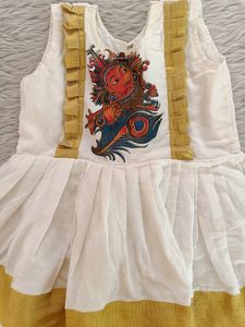 White Ethnic Frock (Girls)