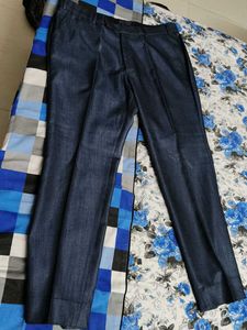 Partywear Men Blue Rayon Two Piece Suit
