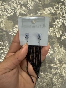 Black Tassel Earrings