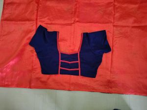 Orange Embroidery Saree
