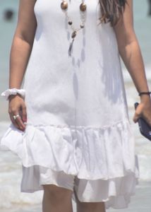 Flowy White Summer Dress