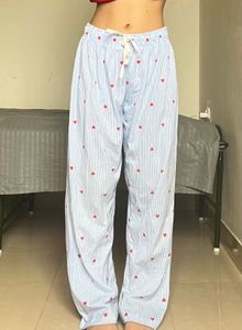 Heart Print Pajama Pants