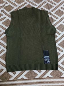Olive Green Sweater Vest