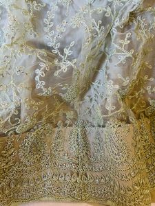 Pista Green Semi Stitched Lehenga