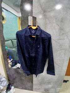 Allen Solly Navy Blue Casual Shirt