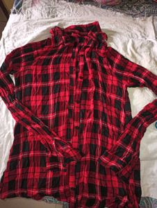 Red &amp; Black Plaid Shirt
