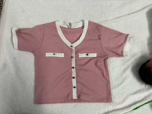 Pink Cardigan Top