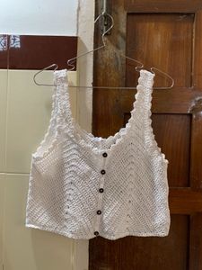 White Crop Top