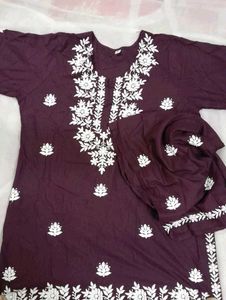 chikankari Kurta Set