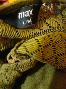 Max olive green full sleeve top