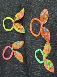 Floral Hair Ties (4)